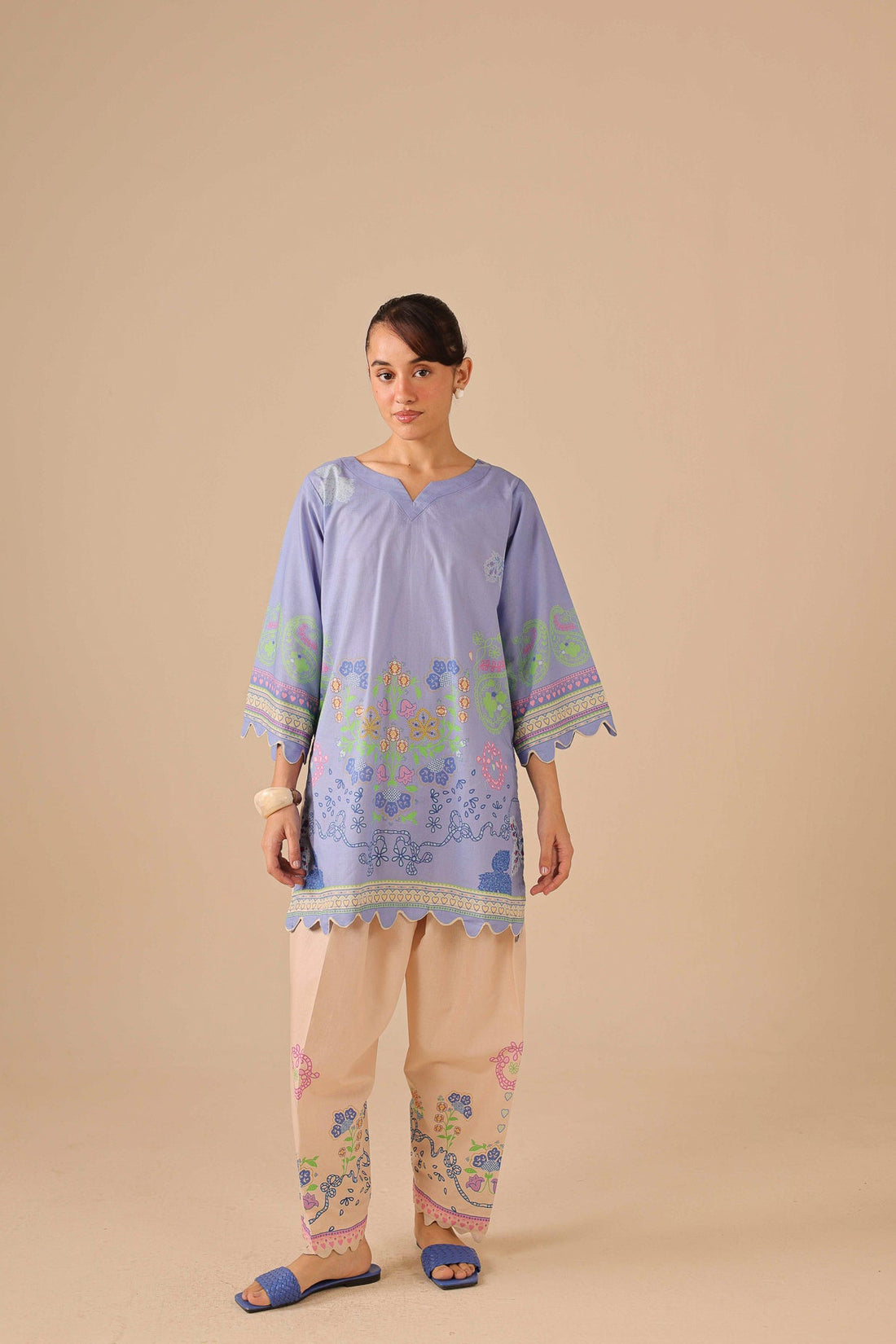 2PC Summer Lawn Dress - 44251