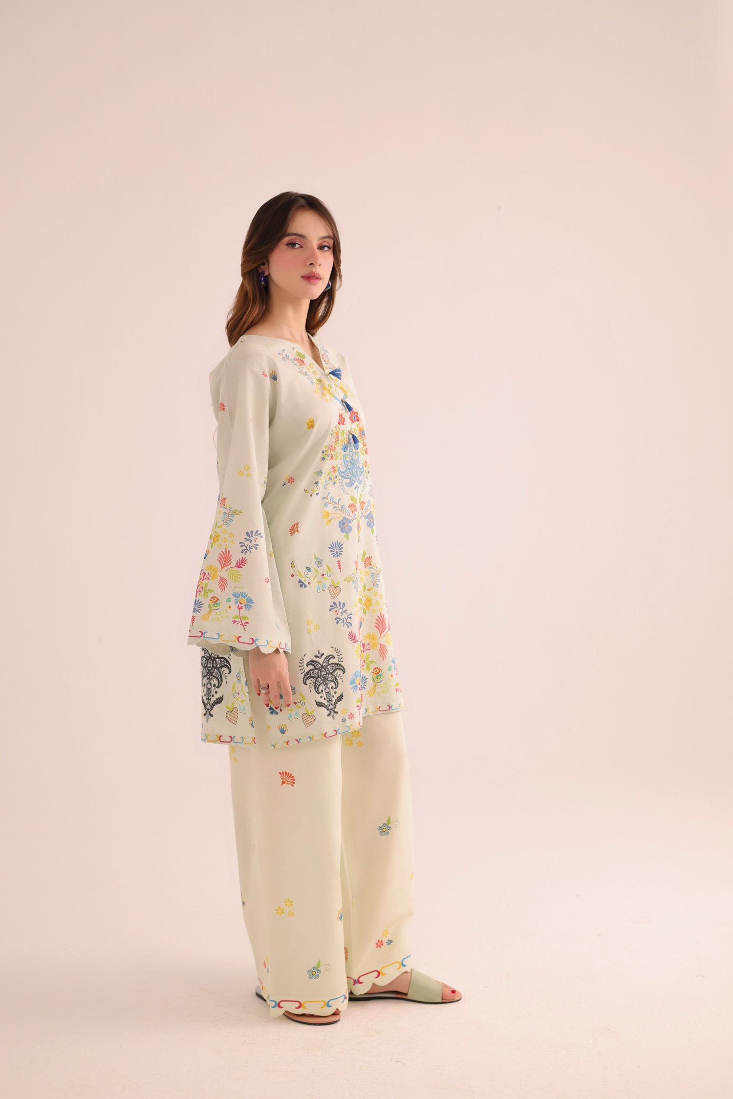 2PC Summer Lawn Dress- PRT L42962