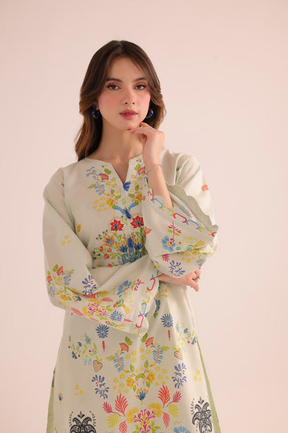 2PC Summer Lawn Dress- PRT L42962