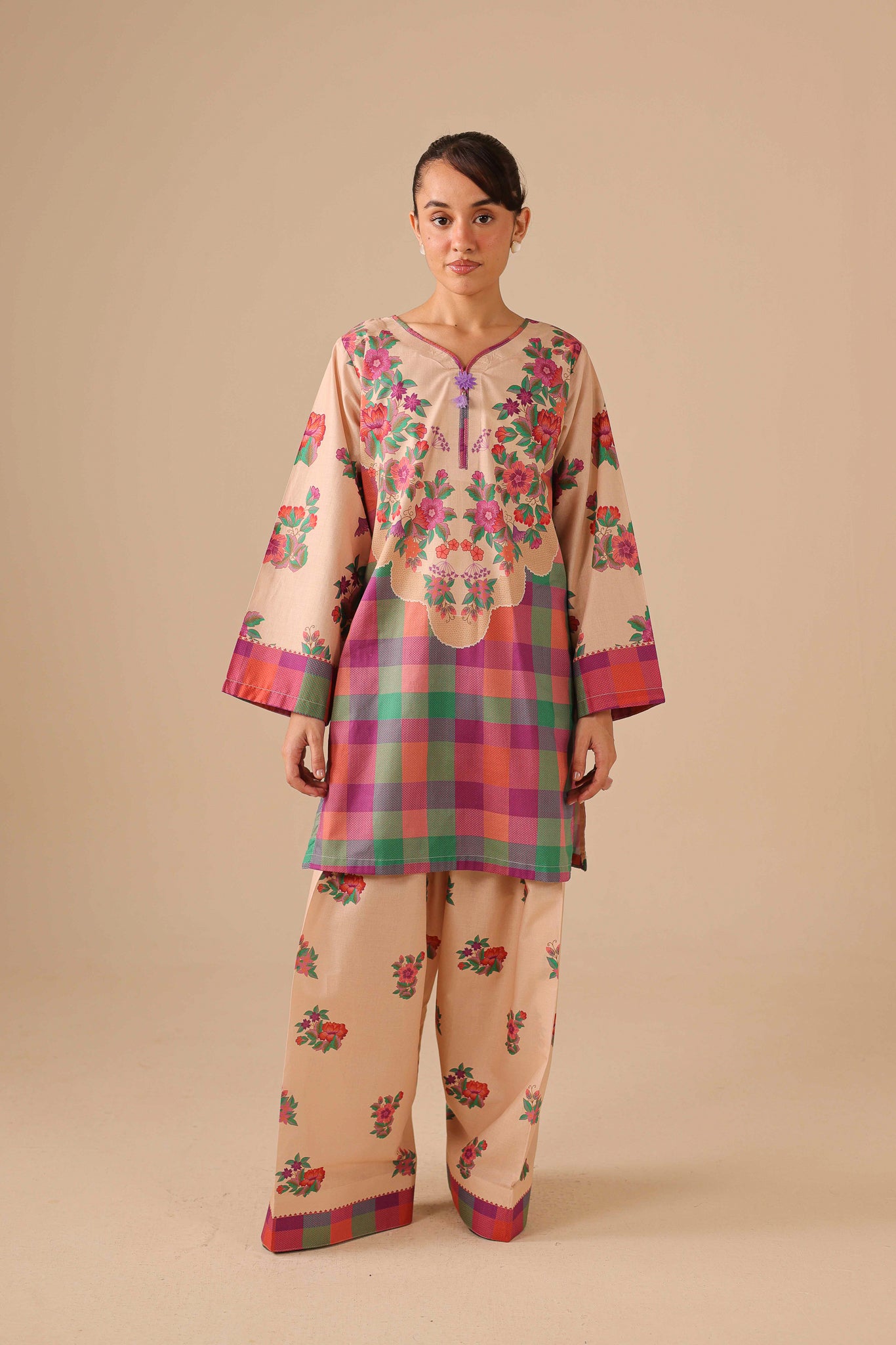 2PC Summer Lawn Dress - 44242