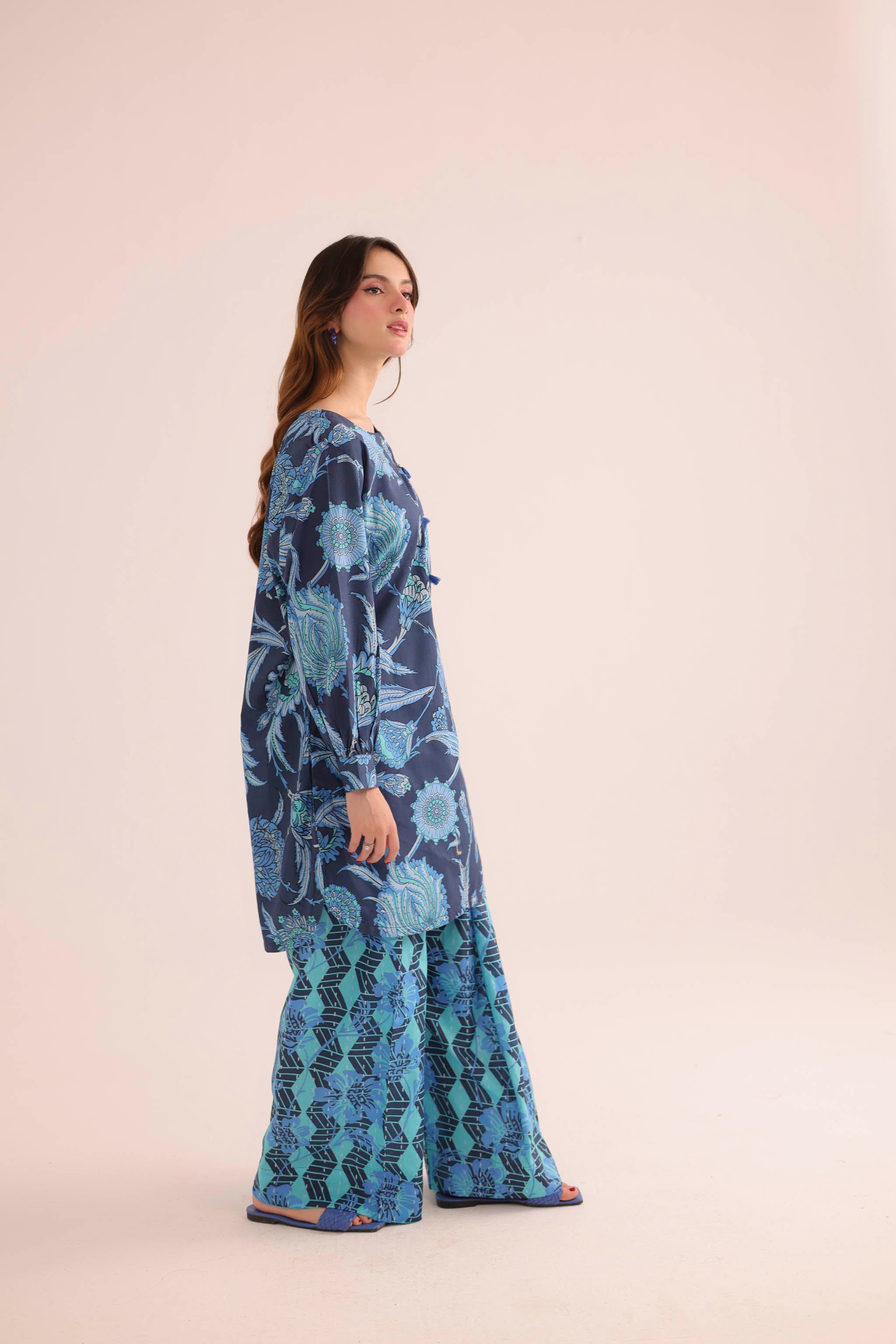 2PC Summer Lawn Dress- PRT L42195