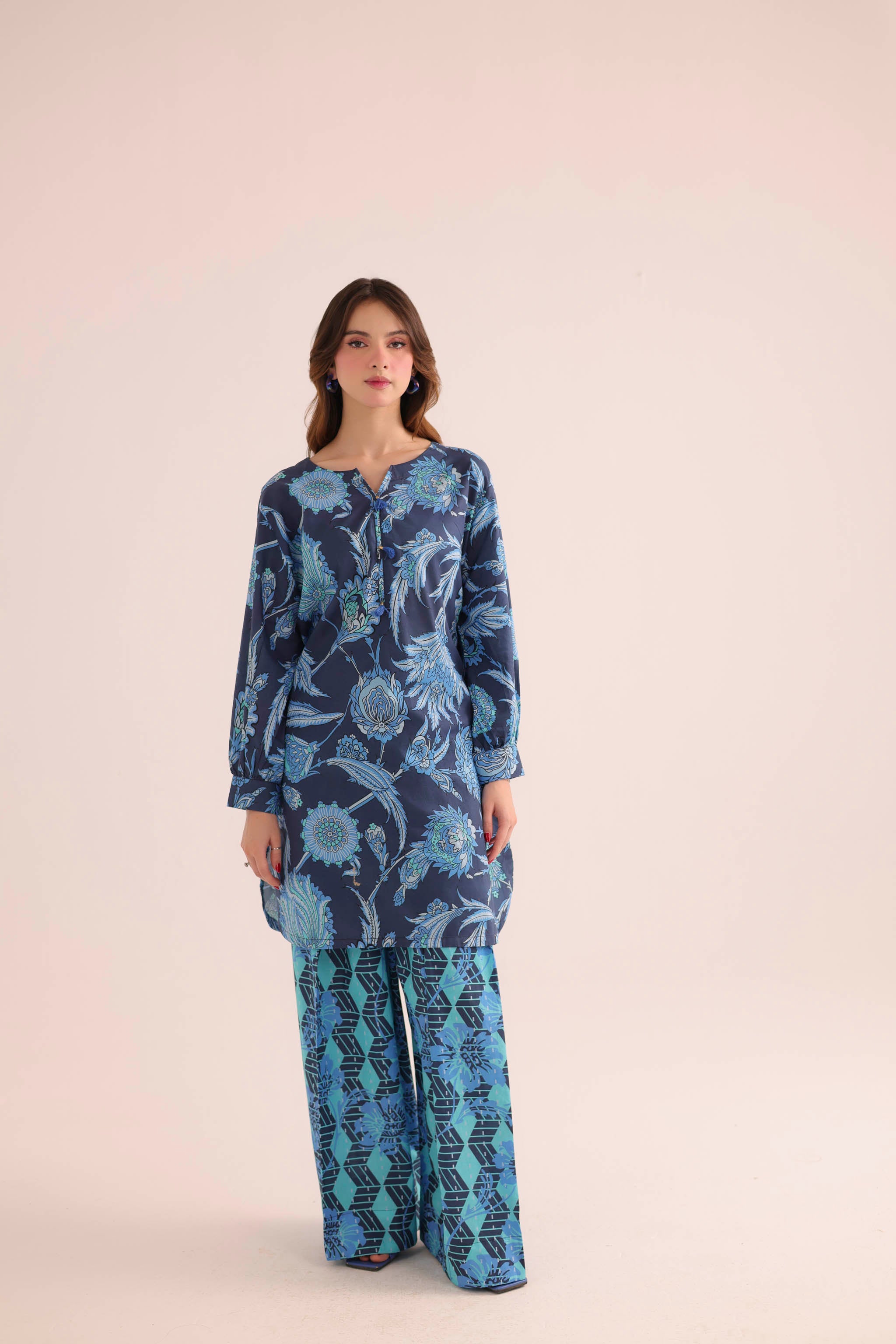 2PC Summer Lawn Dress- PRT L42195