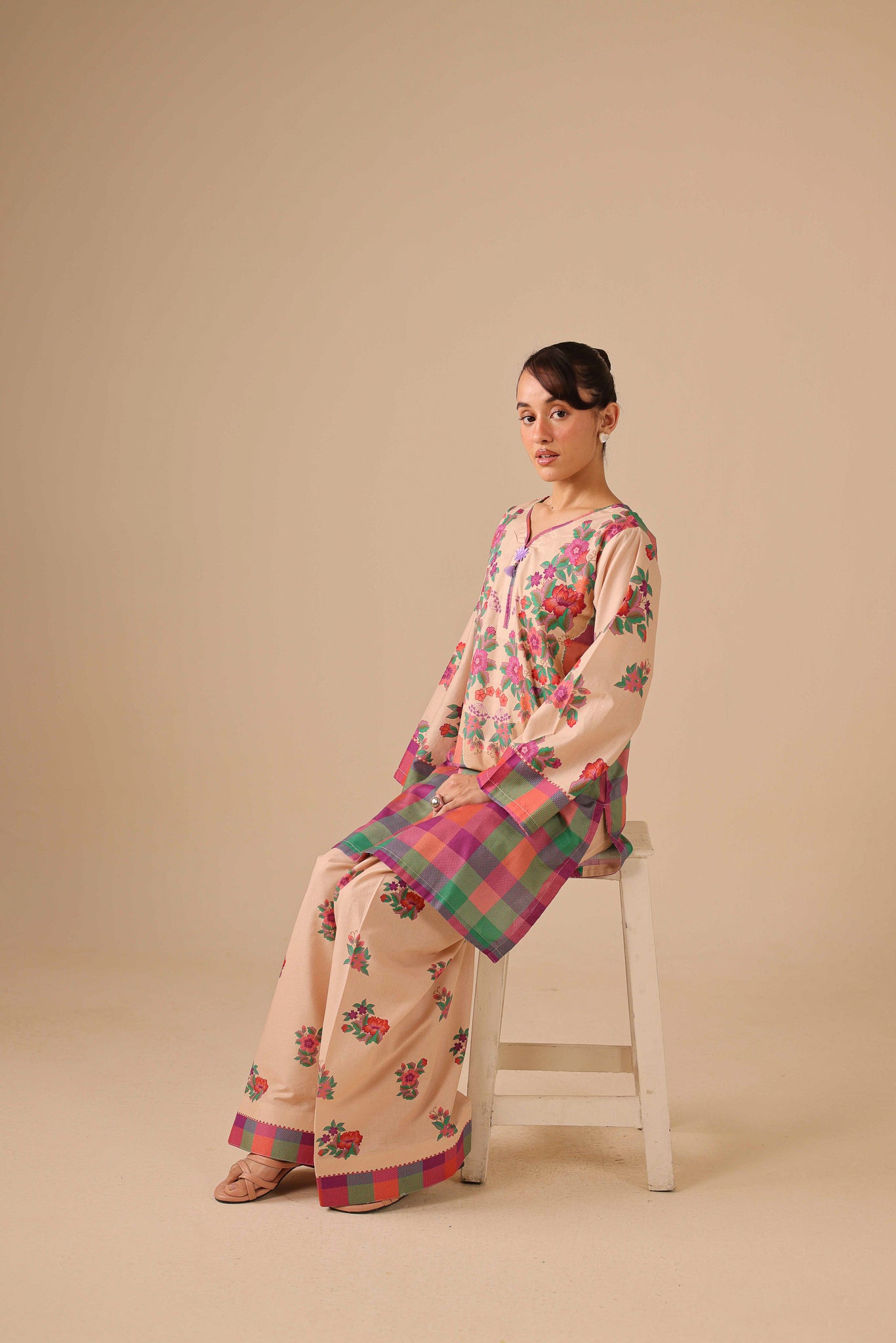 2PC Summer Lawn Dress - 44242