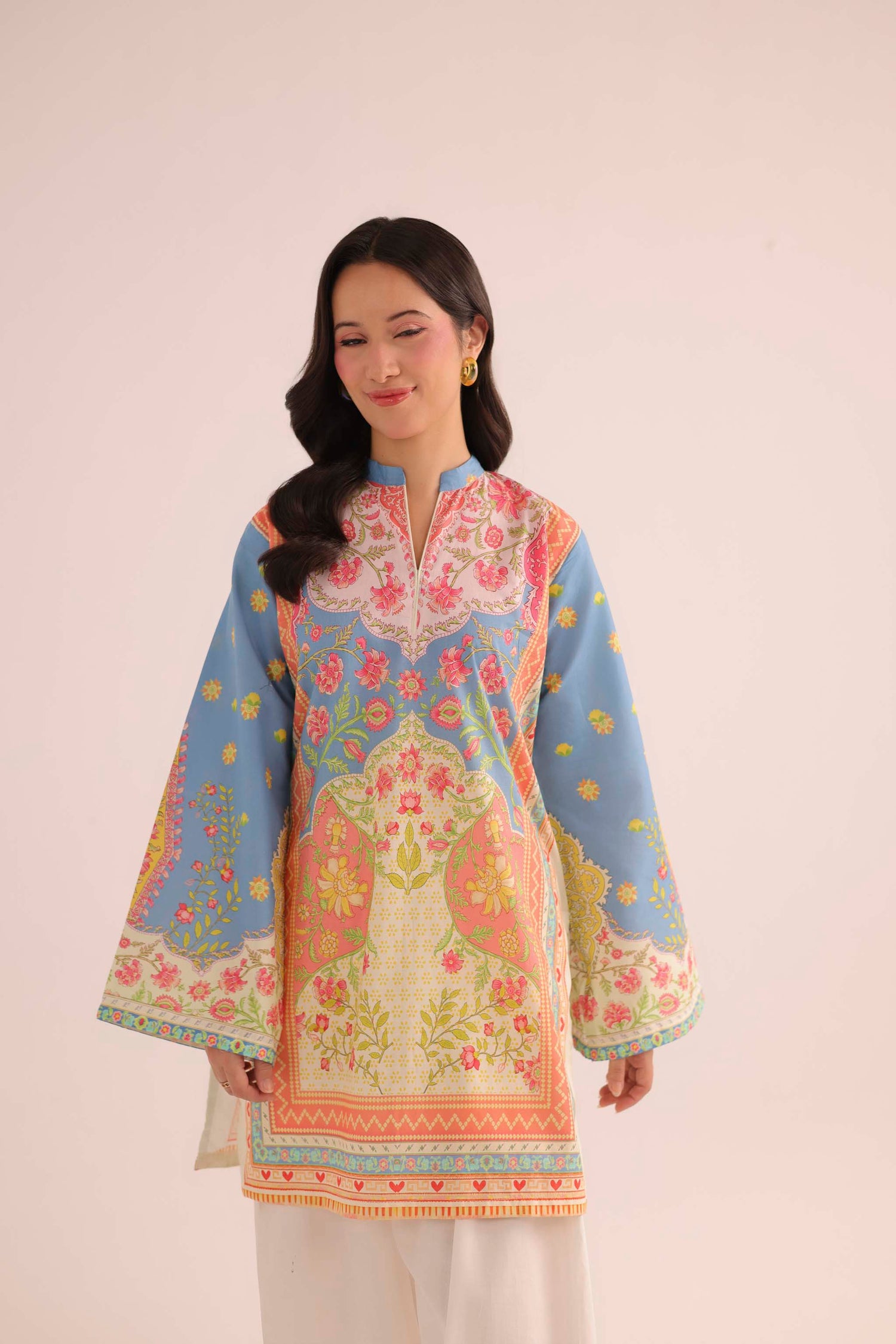 1PC Printed Lawn Kurta - PRT L43296
