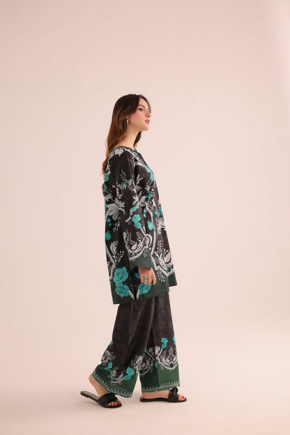 2PC Summer Lawn Dress- PRT L42975