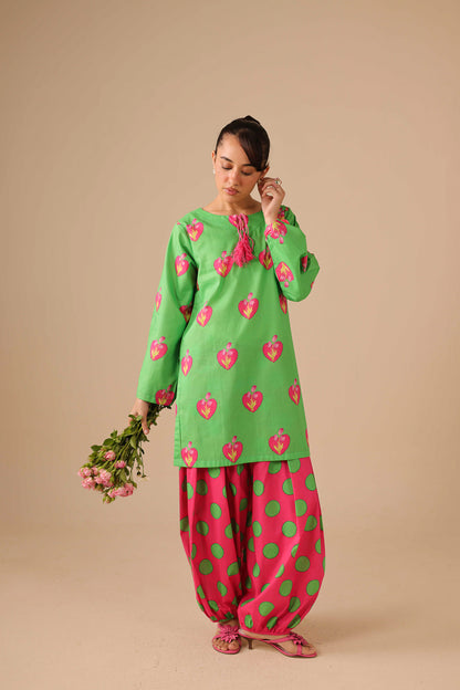 2PC Summer Lawn Dress - 44244