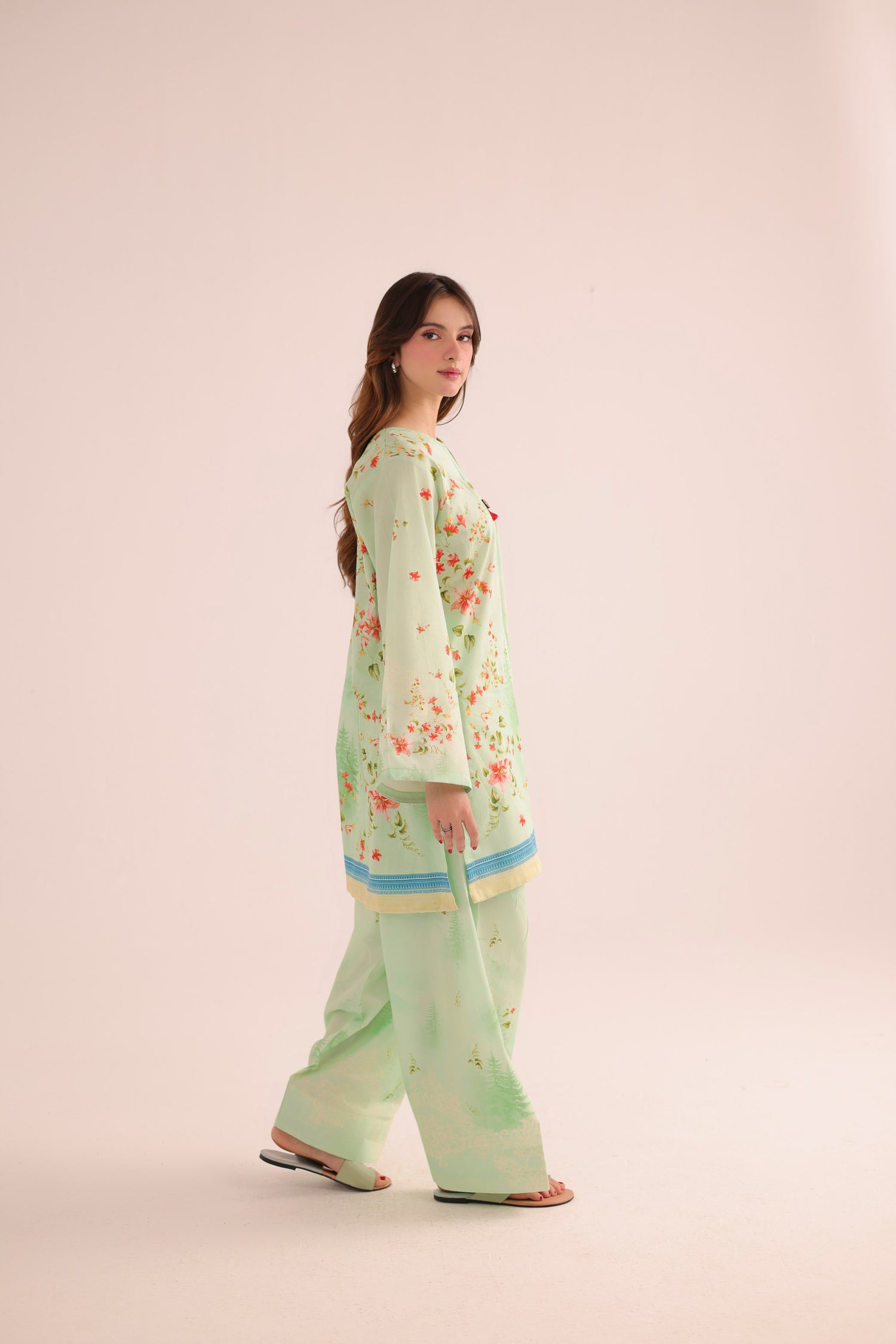 2PC Summer Lawn Dress- PRT L42959