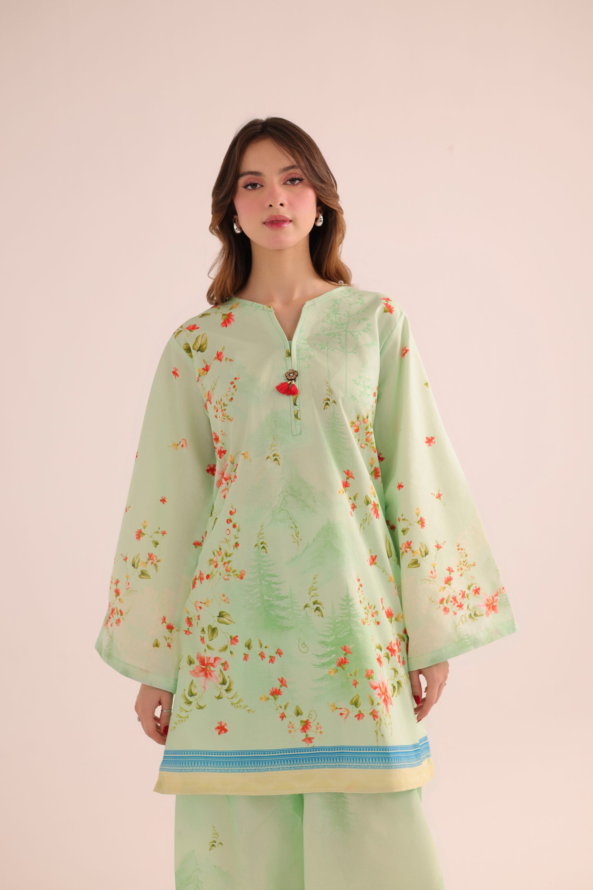 2PC Summer Lawn Dress- PRT L42959