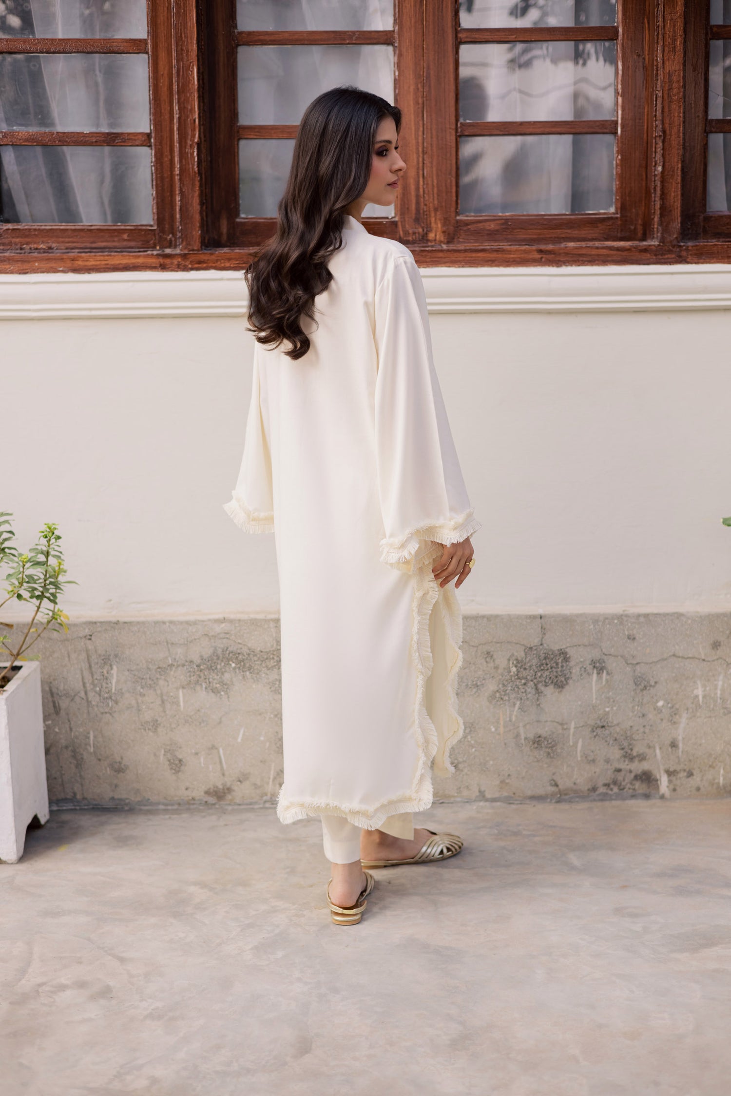 cream work dress ASOS DESIGN embroidered cut work maxi dress with fringing in cream