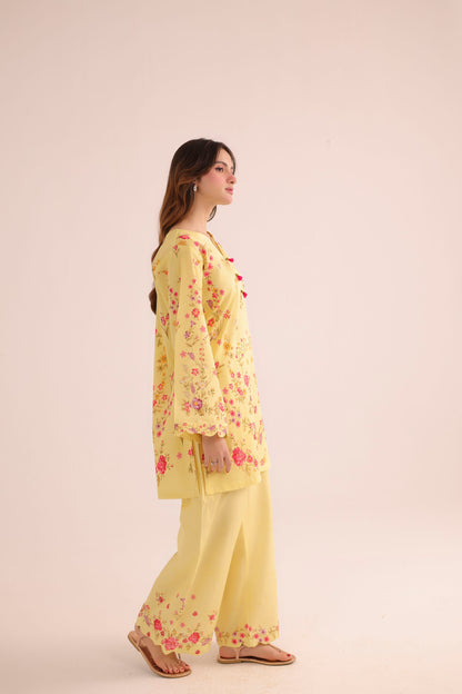 2PC Summer Lawn Dress- PRT L42949