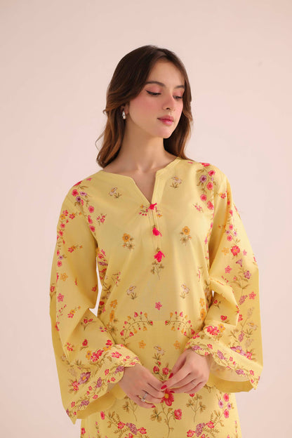 2PC Summer Lawn Dress- PRT L42949