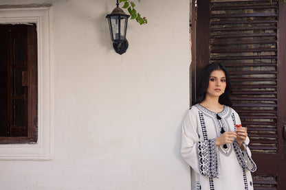 2PC Winter Embroidered Dress - 1199