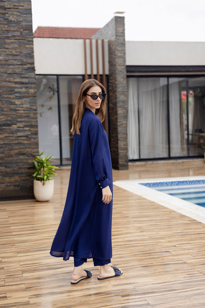 Solid 2PC Dress - SP-05 Denim