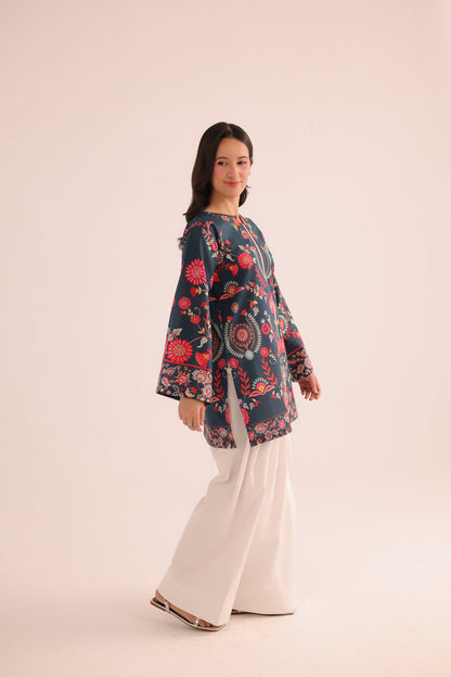 1PC Printed Lawn Kurta - PRT L43309