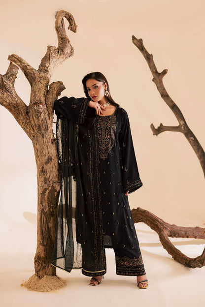 3PC Luxury Embroidered Dress- RSB07