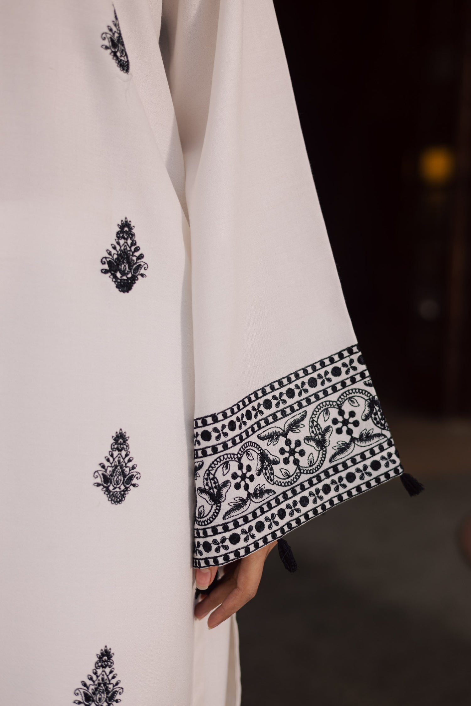 2PC Winter Embroidered Dress - 1189