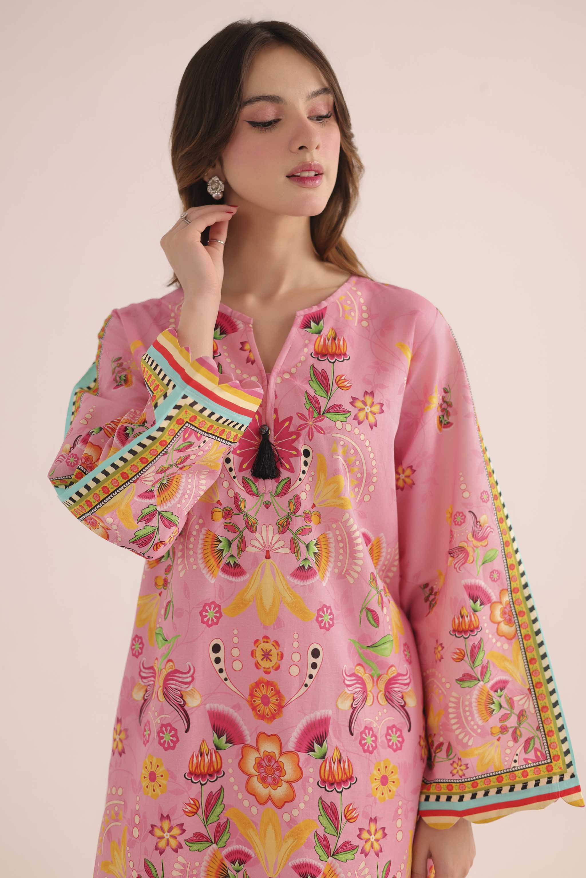 2PC Summer Lawn Dress- PRT L42946
