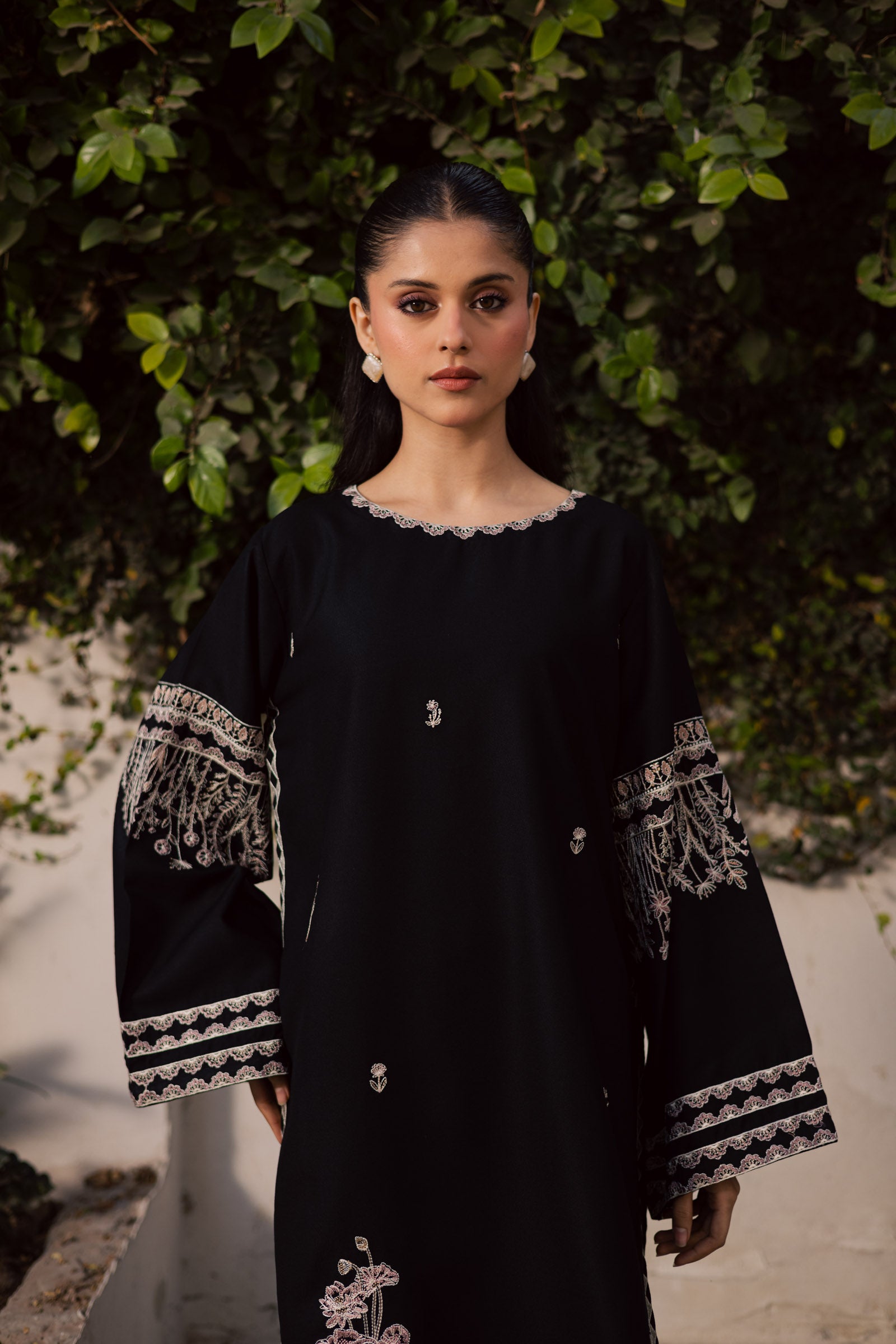 2PC Winter Embroidered Dress-1176