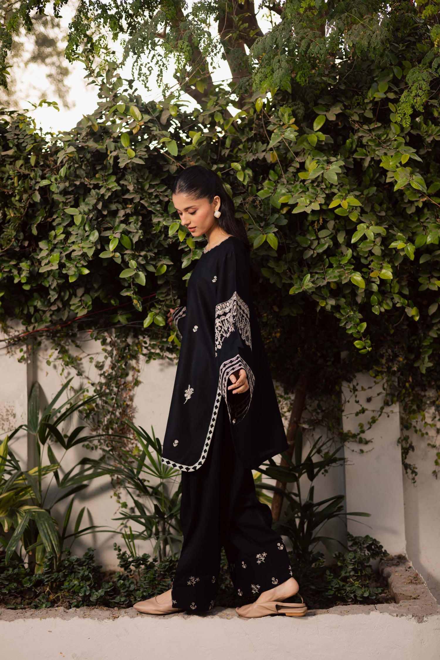 2PC Winter Embroidered Dress-1176