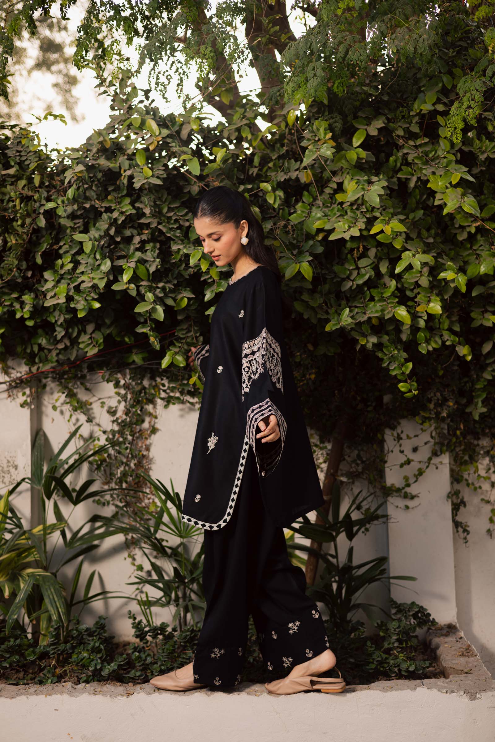 2PC Winter Embroidered Dress-1176