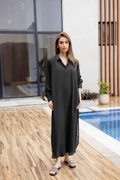 Solid 2PC Dress - SP-02 Black