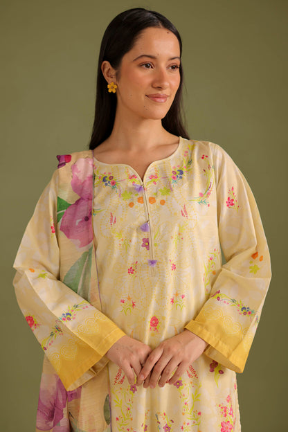 3PC Printed Lawn Suit - 42681
