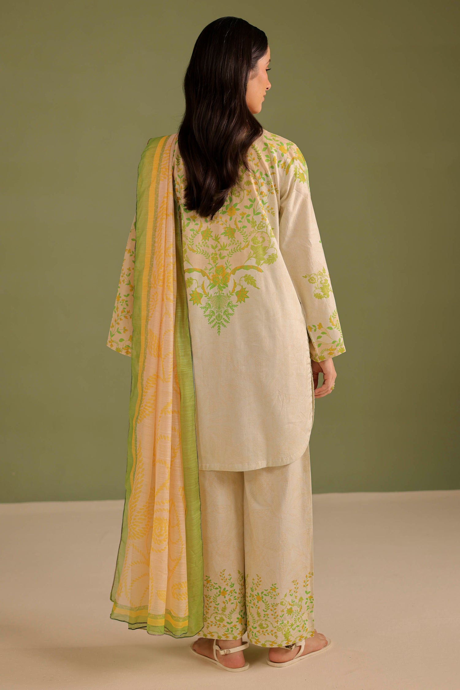 3PC Printed Lawn Suit - 42711