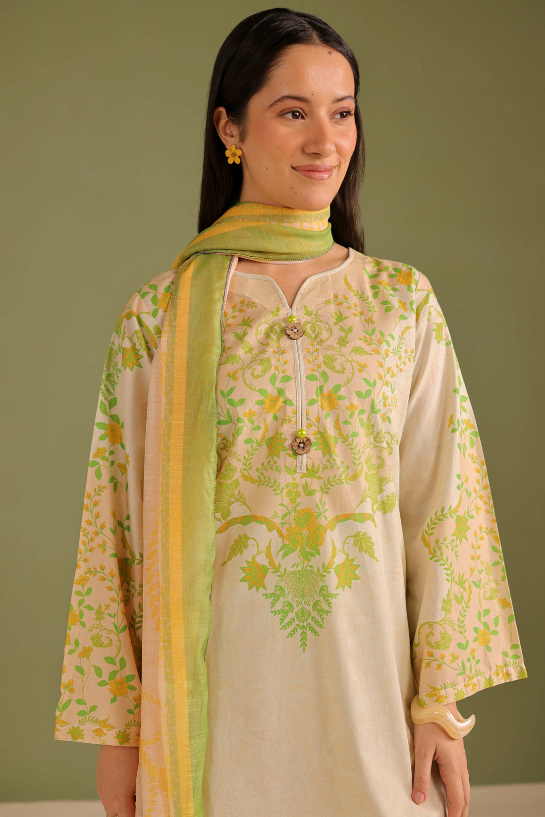 3PC Printed Lawn Suit - 42711