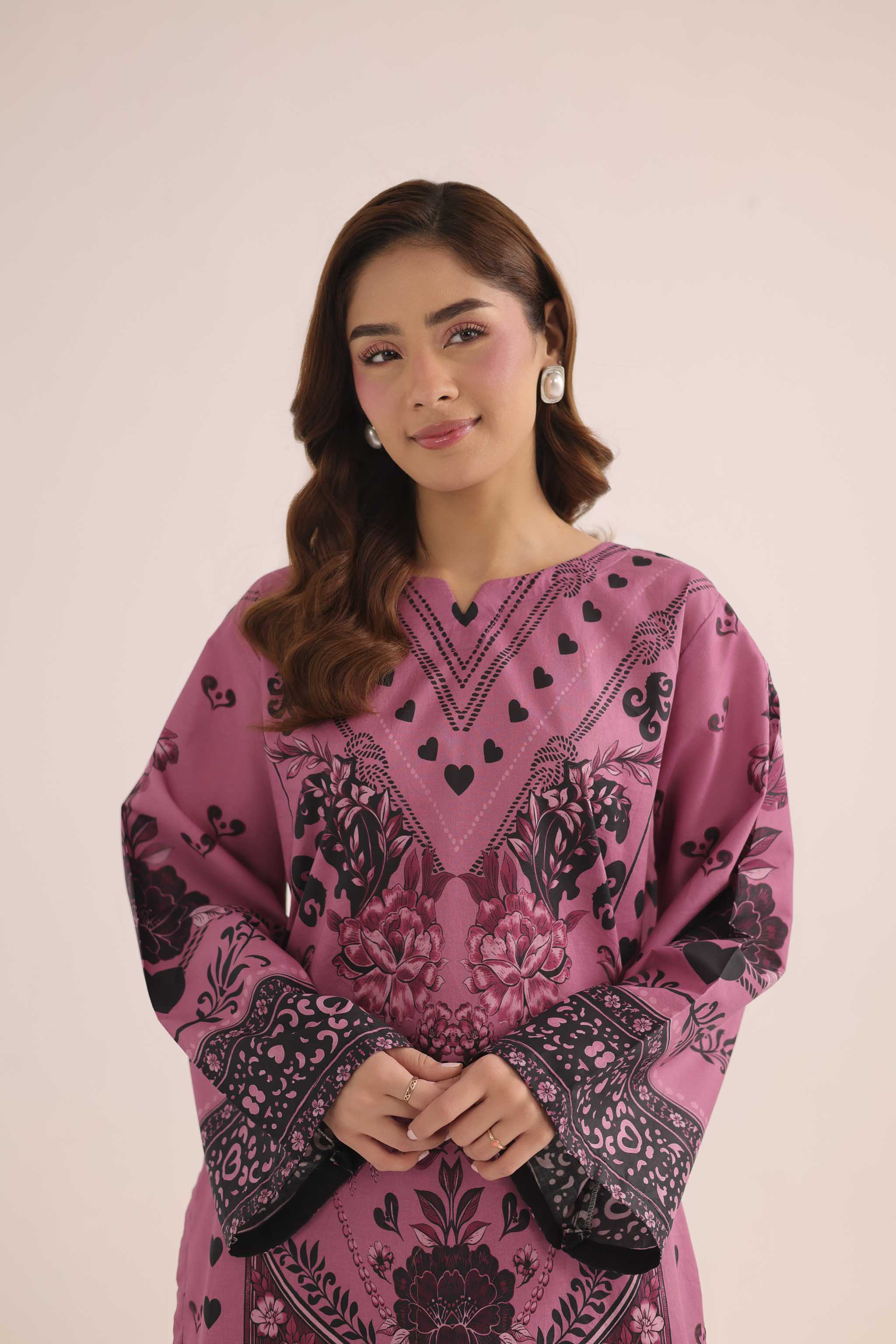 1PC Printed Lawn Kurta - PRT L43298