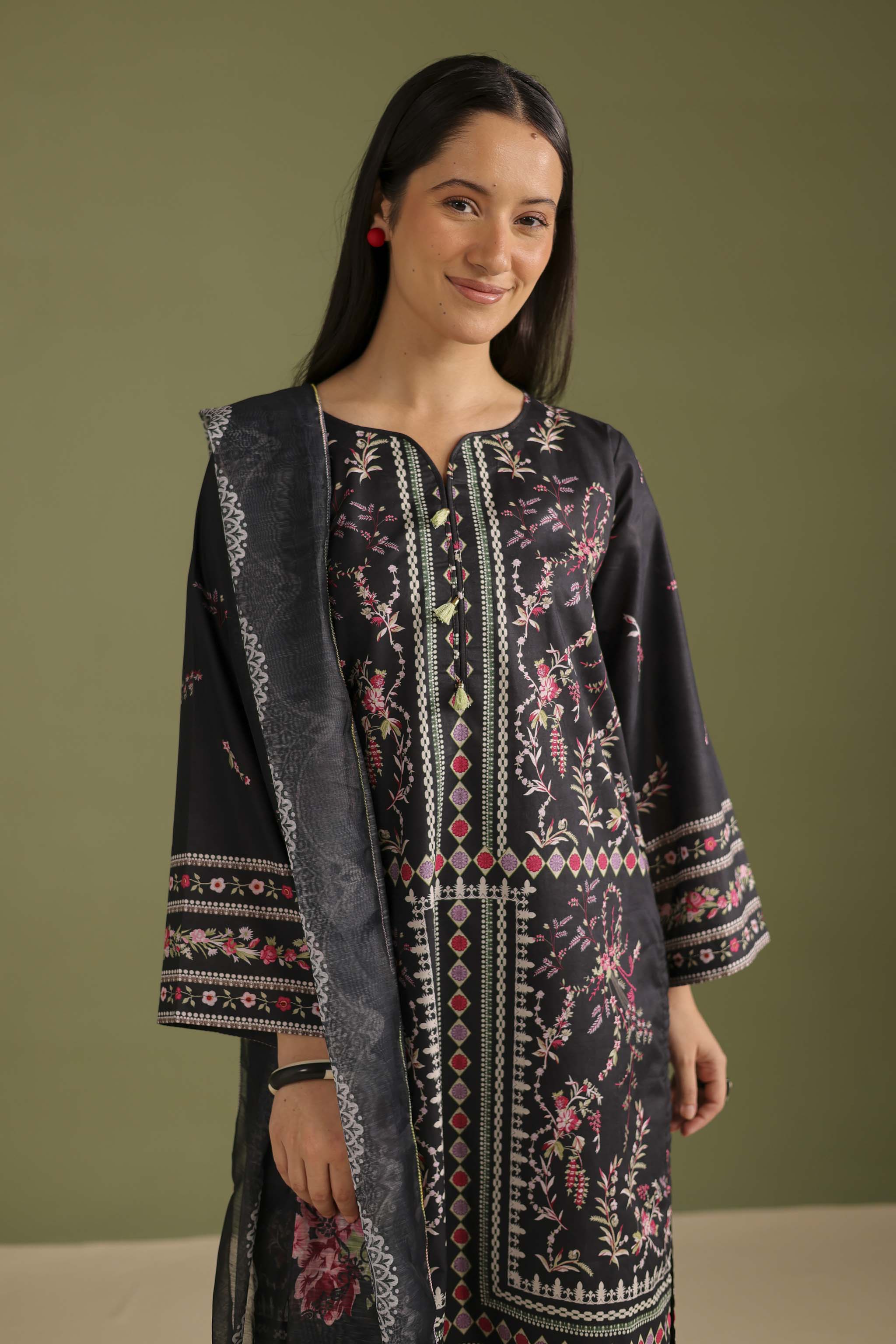 3PC Printed Lawn Suit - 42679