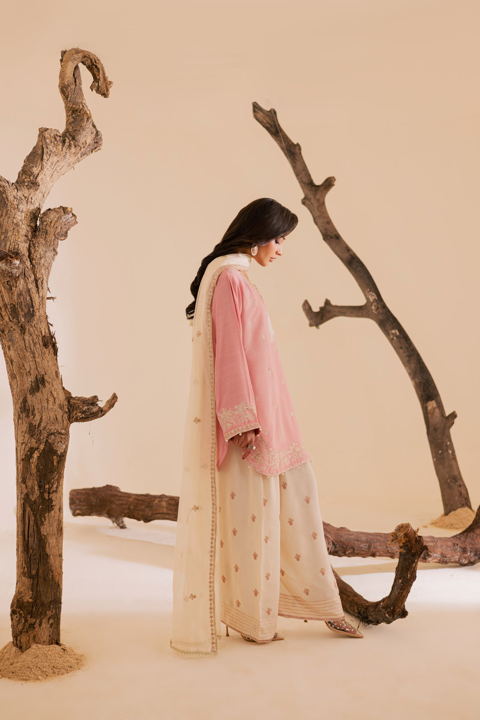 3PC Luxury Embroidered Dress- RSPP09