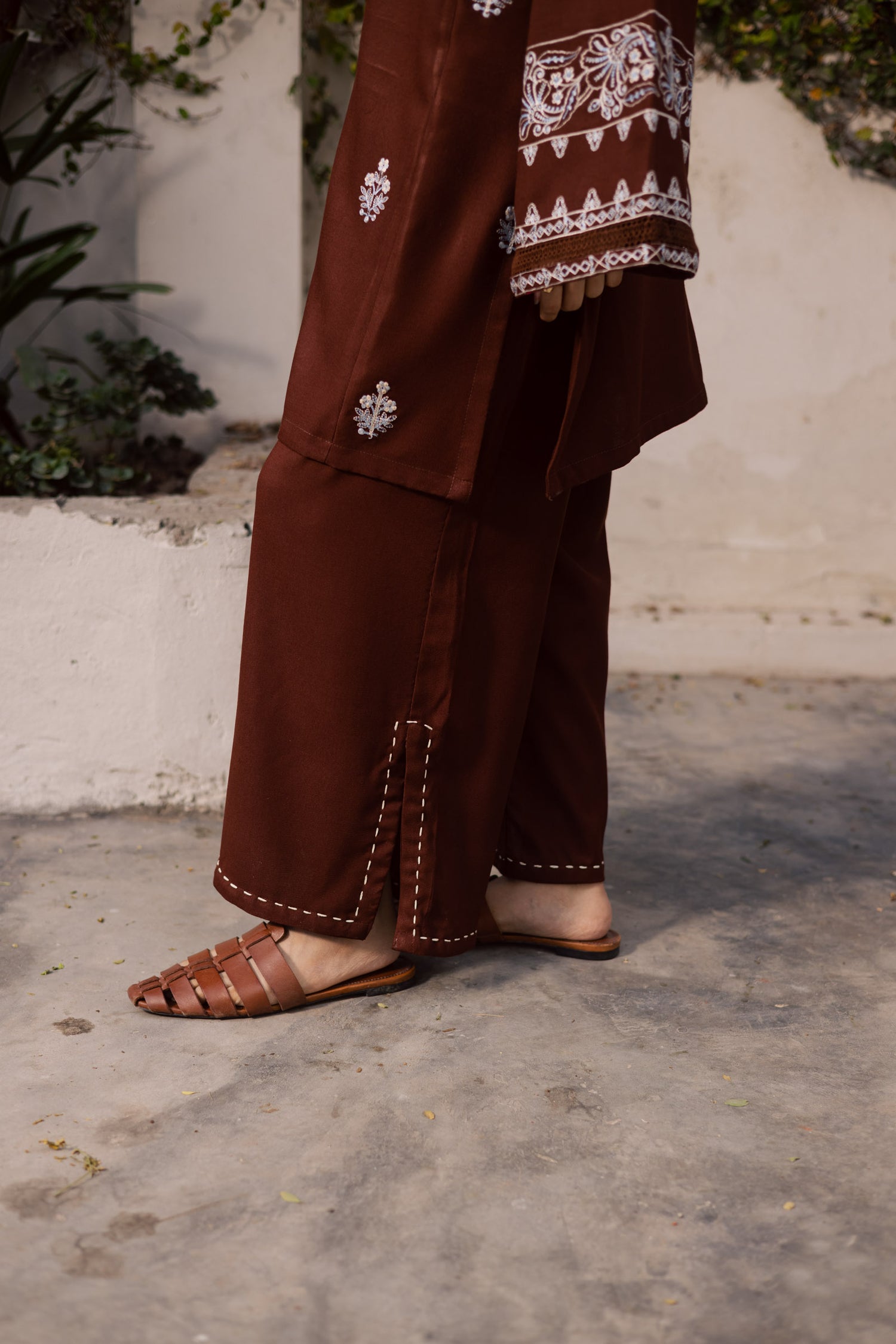 2PC Winter Embroidered Dress - 1204