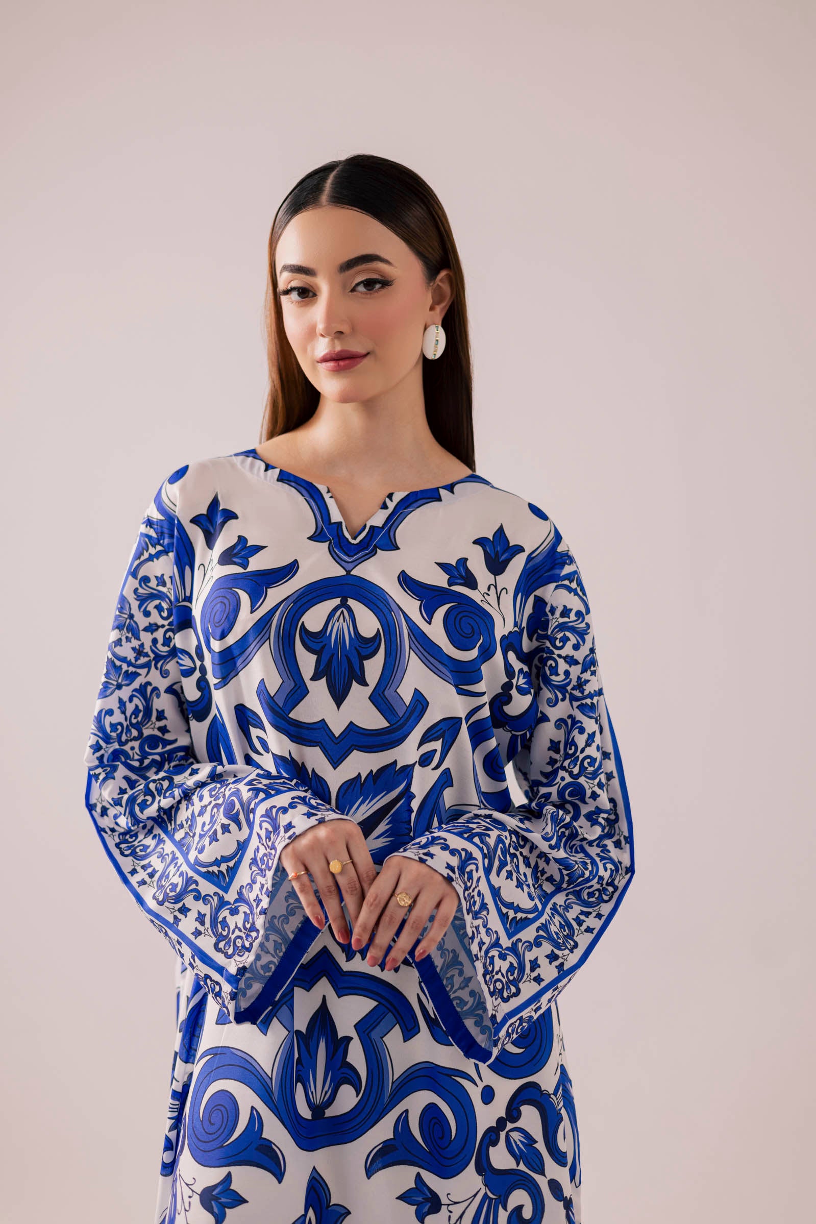 KF39 - Printed Kaftaan