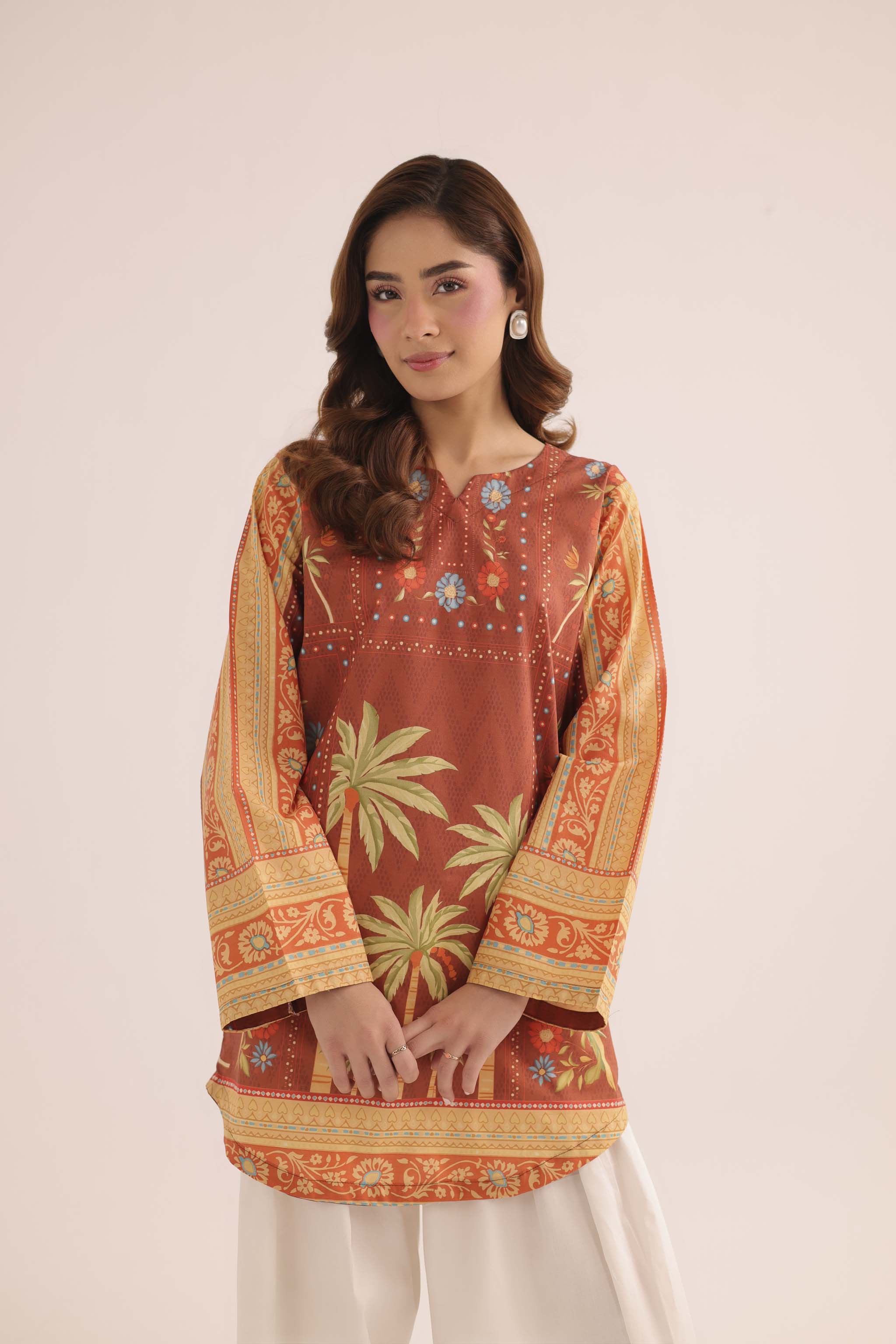 1PC Printed Lawn Kurta - PRT L43279