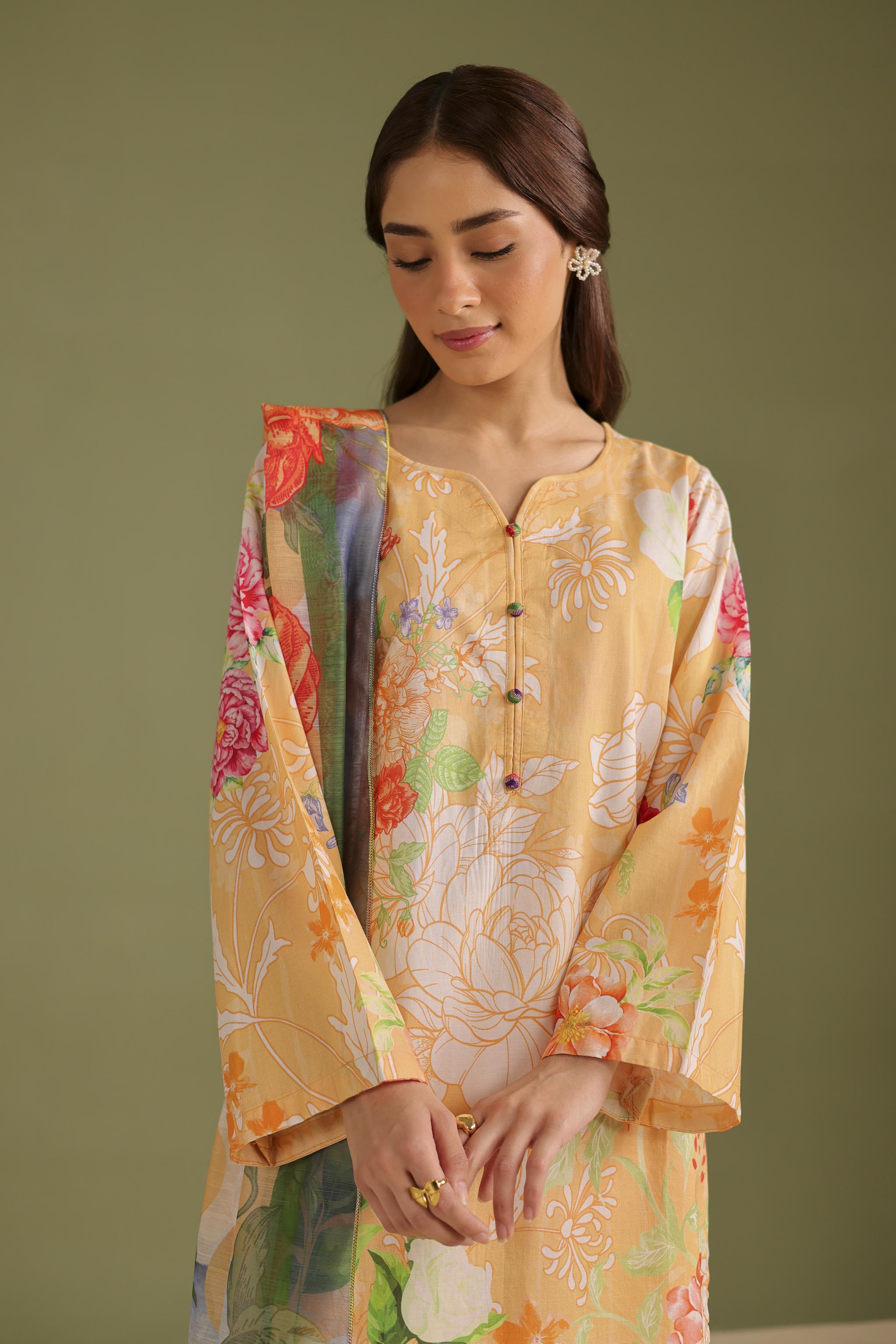 3PC Printed Lawn Suit - 42659