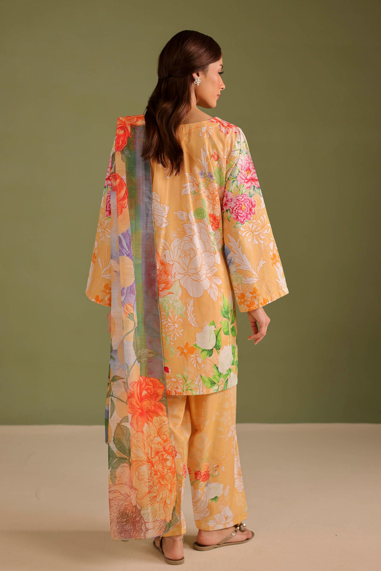 3PC Printed Lawn Suit - 42659