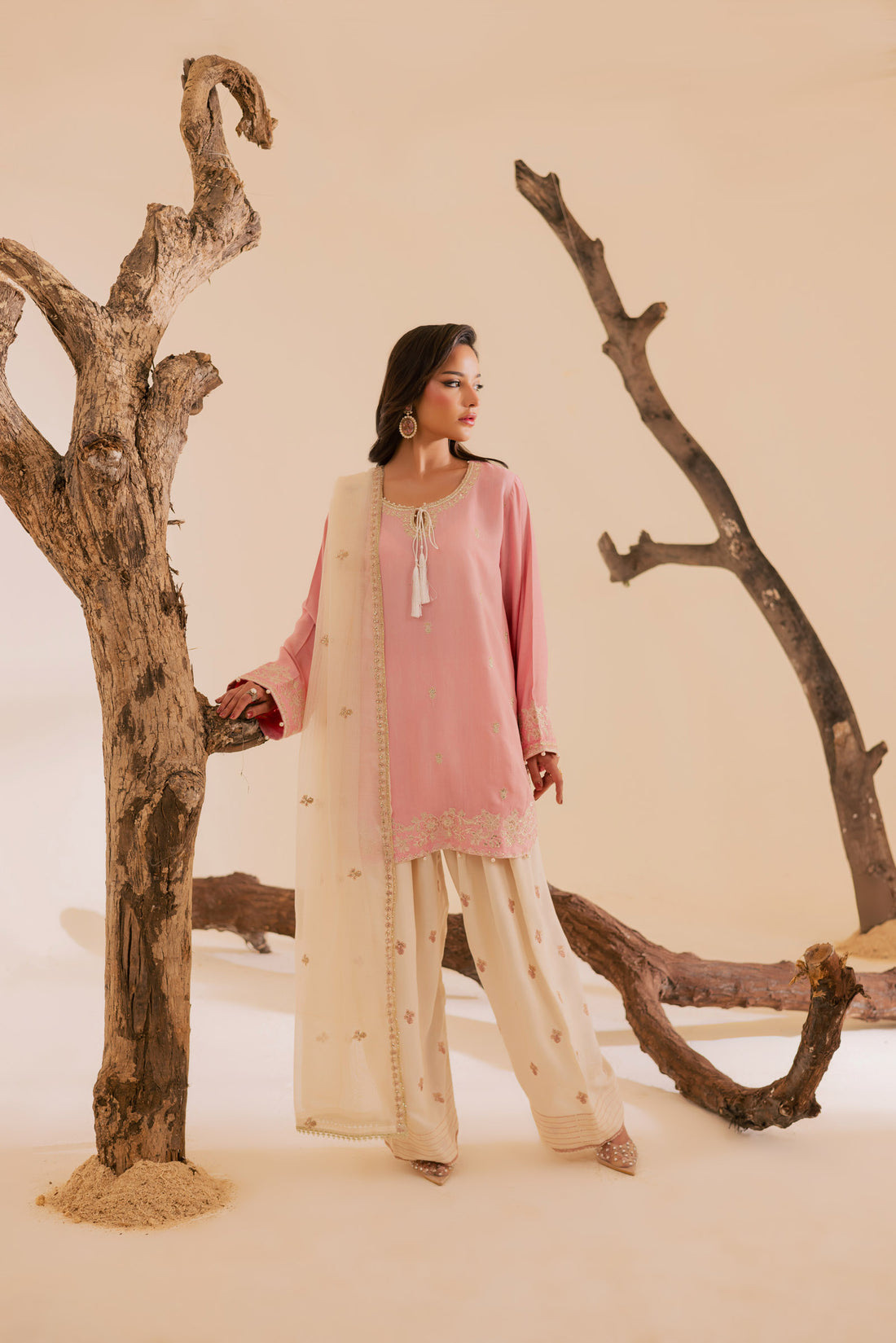 3PC Luxury Embroidered Dress- RSPP09