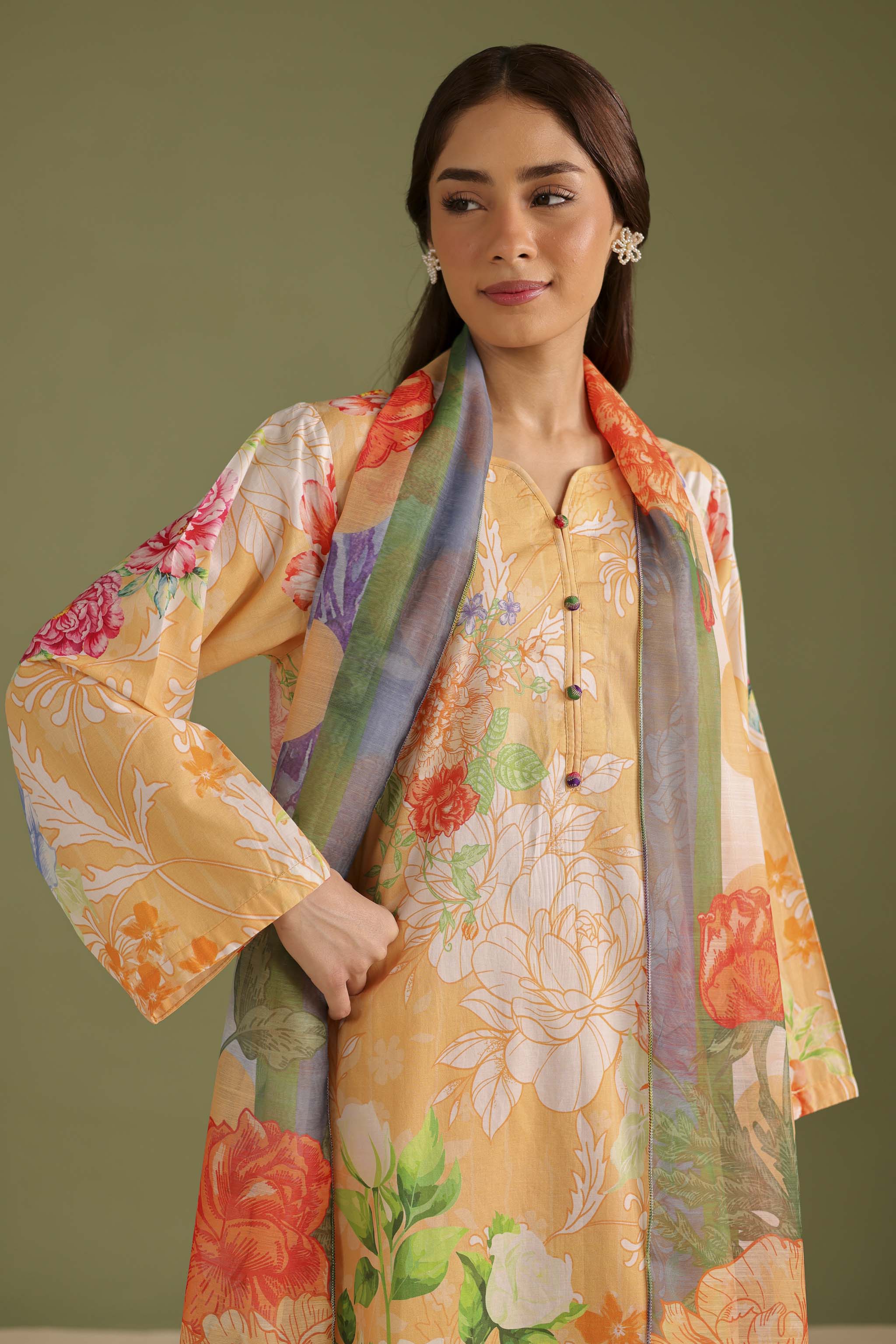 3PC Printed Lawn Suit - 42659