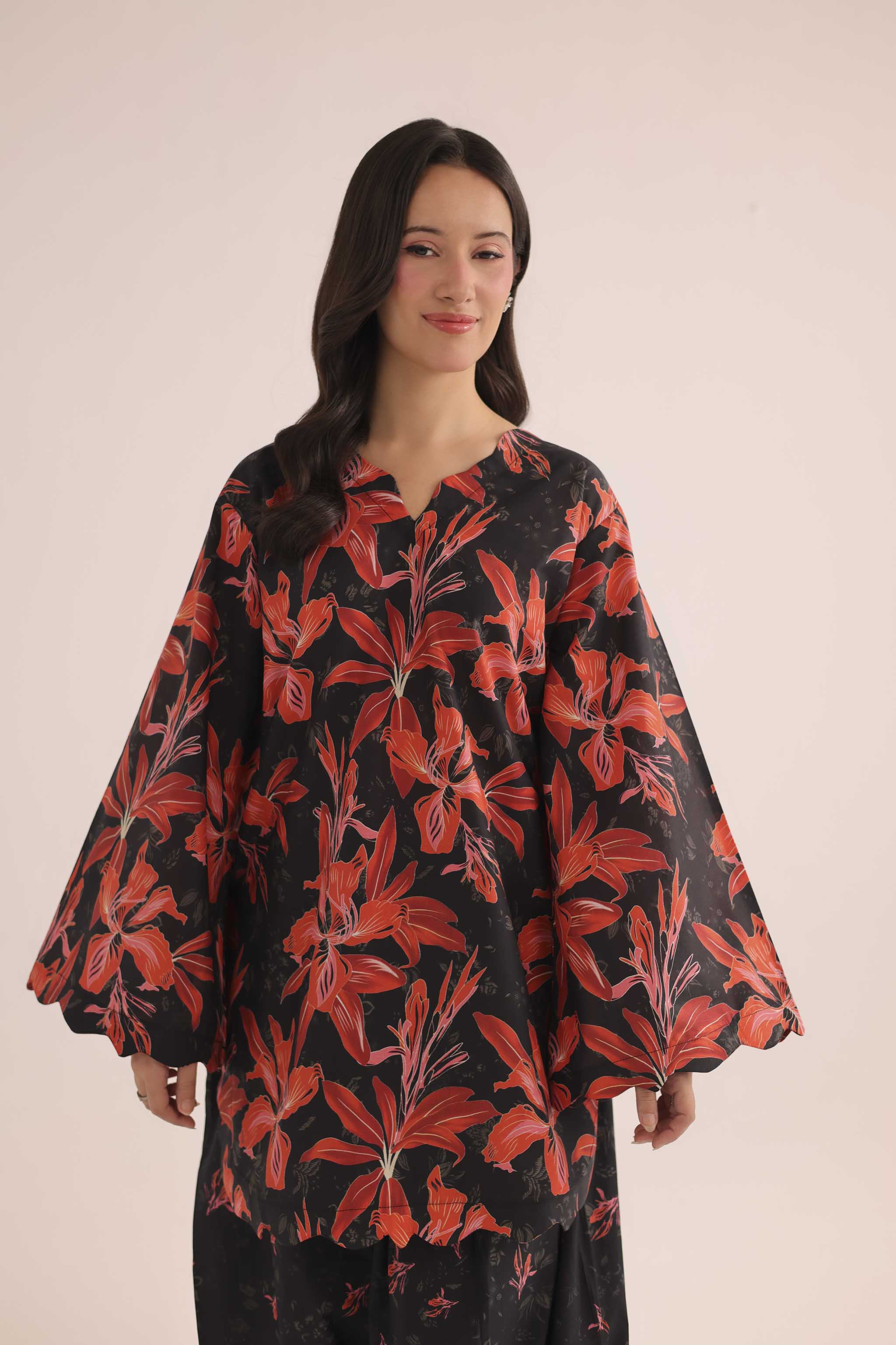 2PC Summer Lawn Dress- PRT L42202