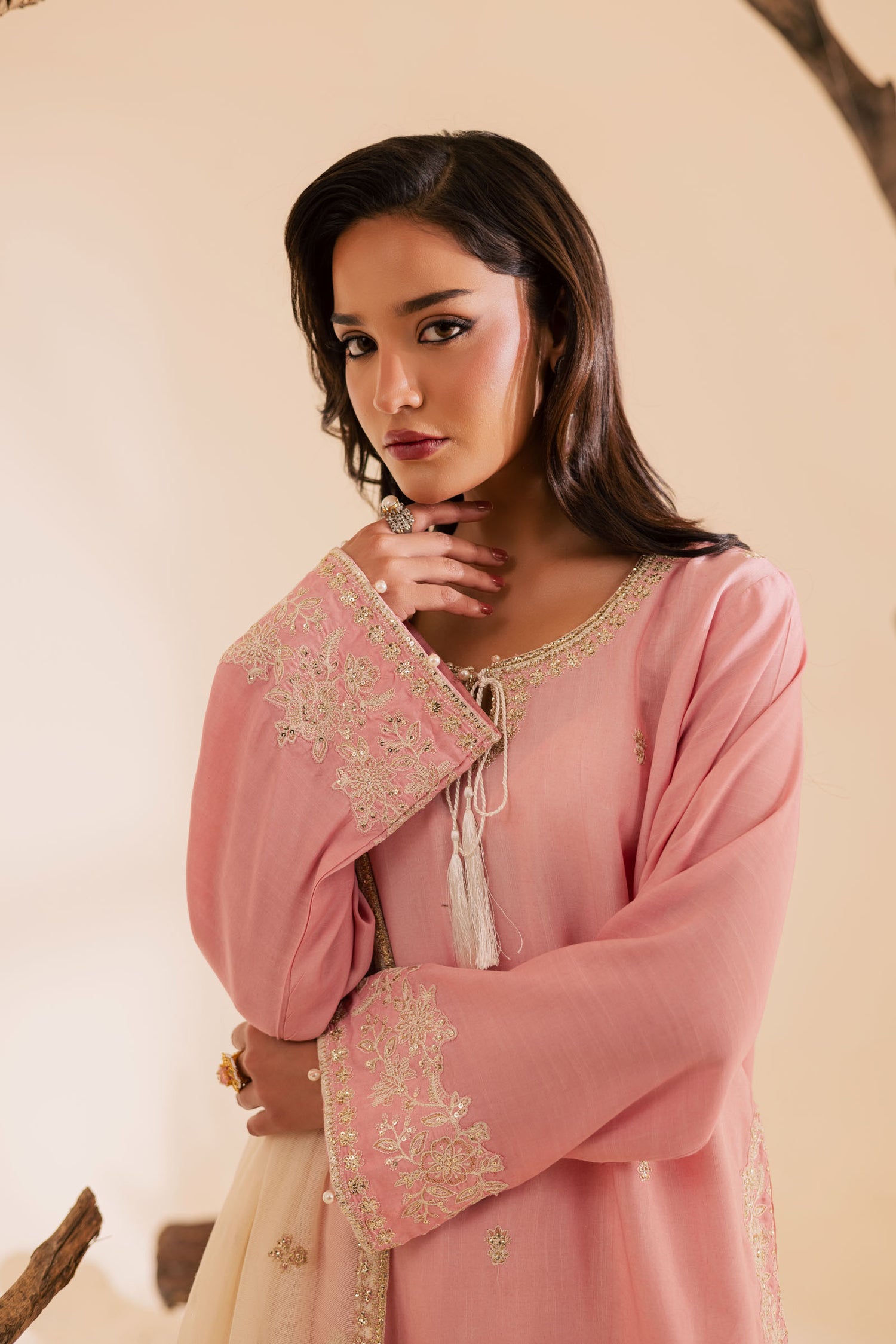 3PC Luxury Embroidered Dress- RSPP09