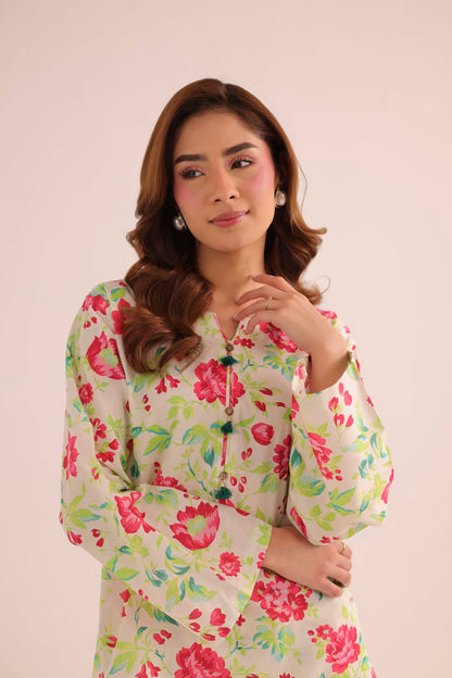 2PC Summer Lawn Dress- PRT L42727