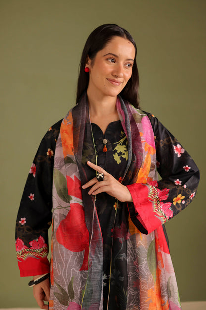 3PC Printed Lawn Suit - 42713