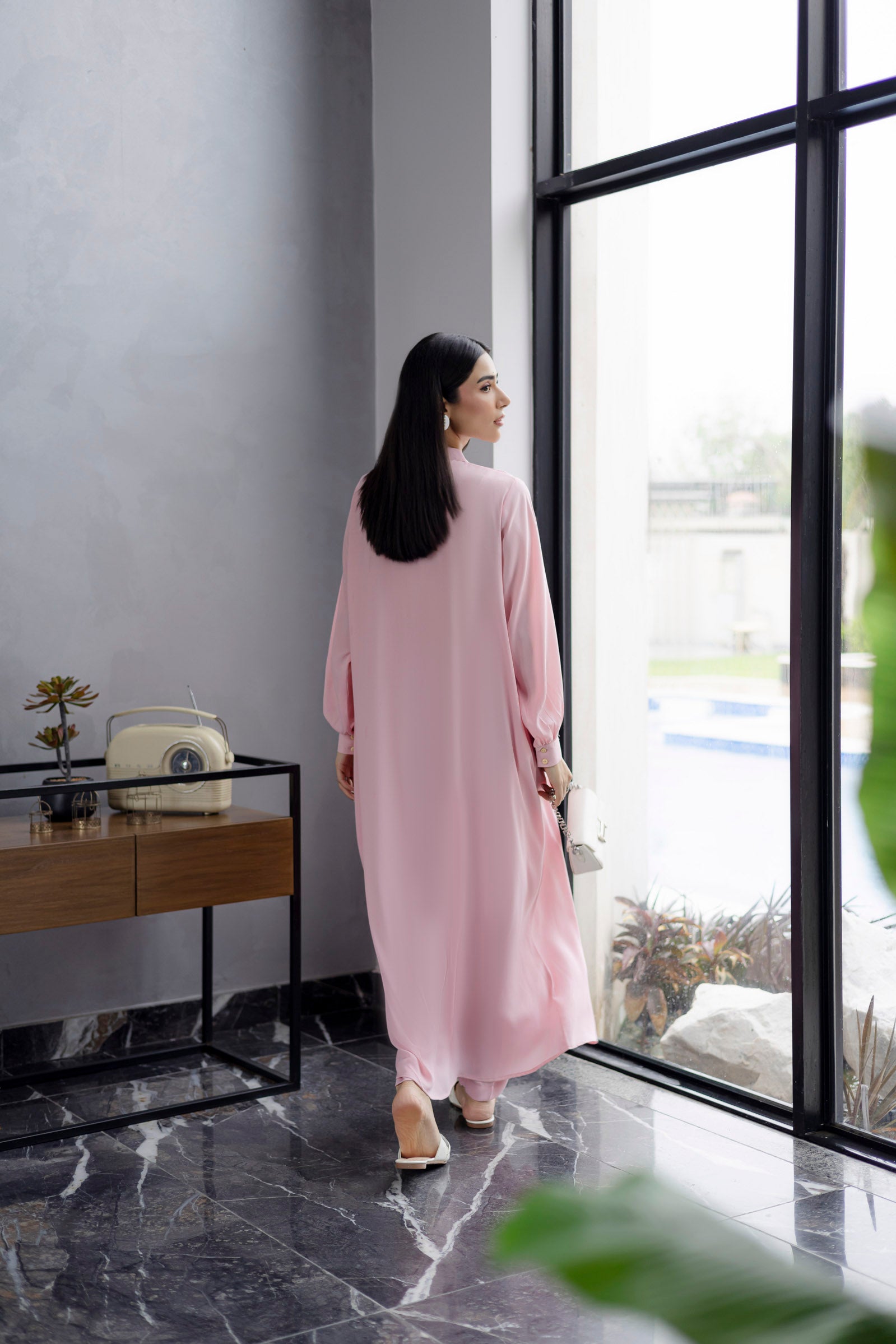 Solid 2PC Dress - SP-05 Powder Pink