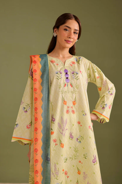 3PC Printed Lawn Suit - 42678