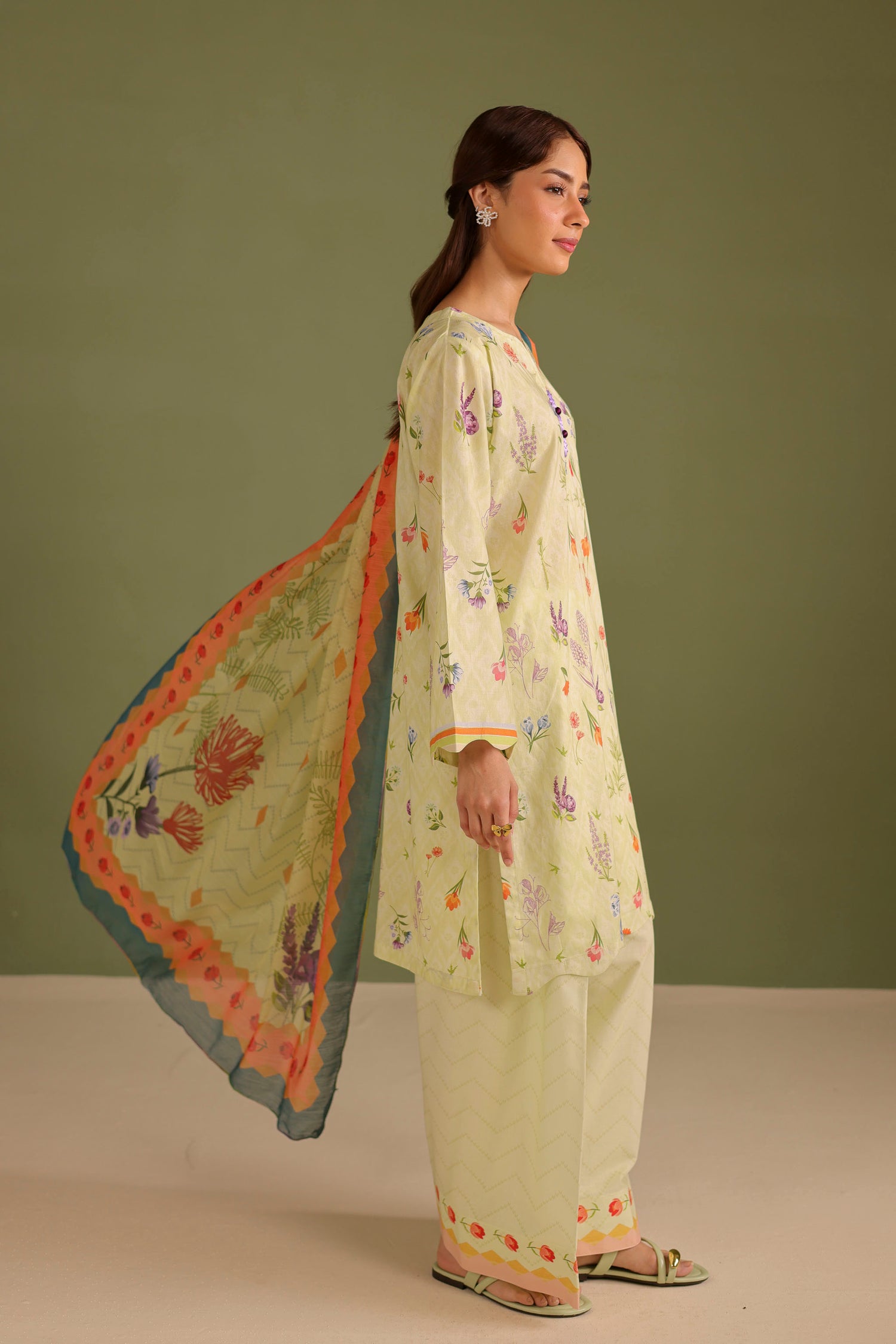 3PC Printed Lawn Suit - 42678