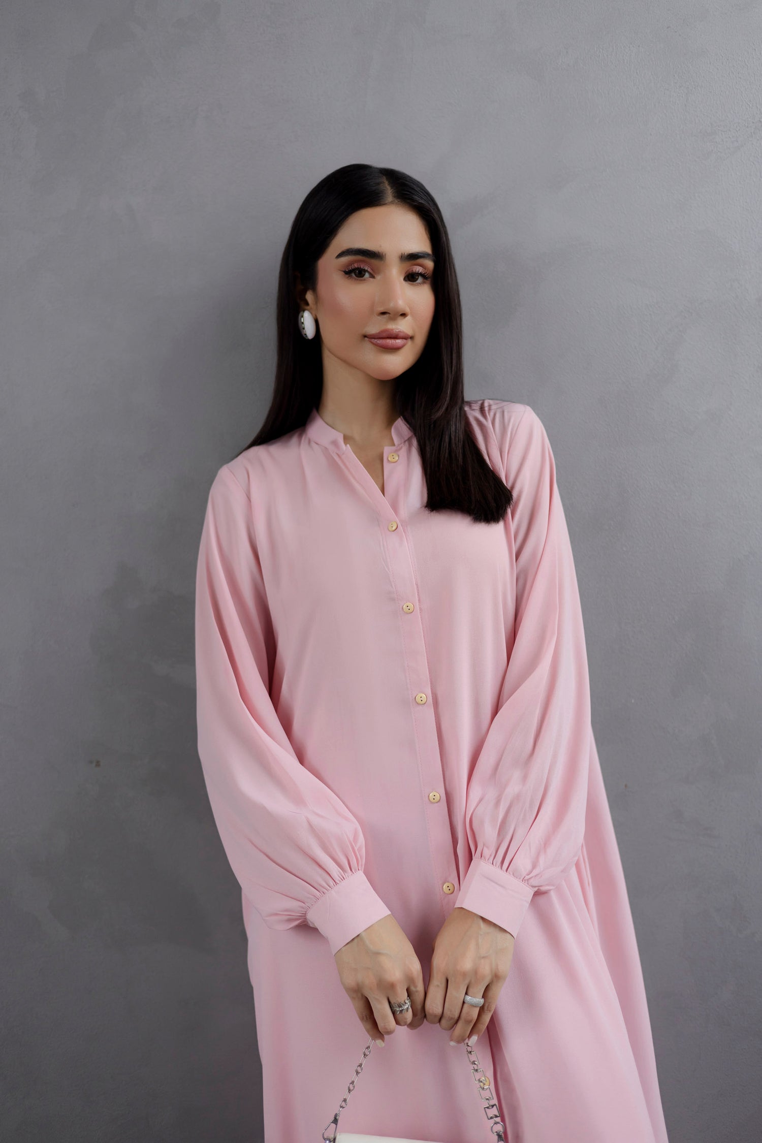 Solid 2PC Dress - SP-05 Powder Pink