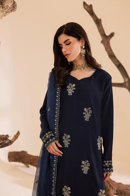 3PC Luxury Embroidered Dress- RSNB04