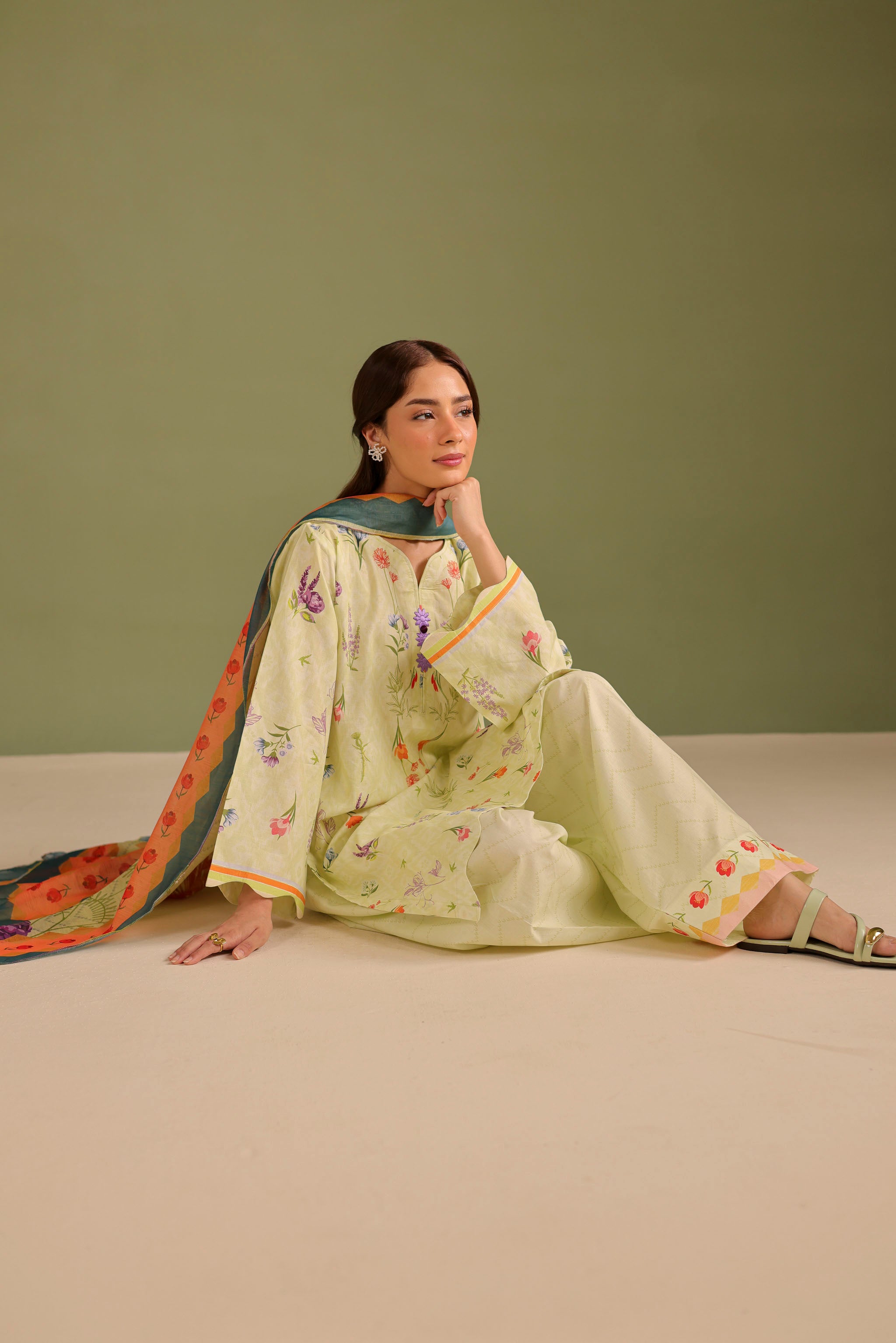 3PC Printed Lawn Suit - 42678