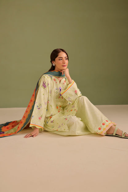 3PC Printed Lawn Suit - 42678