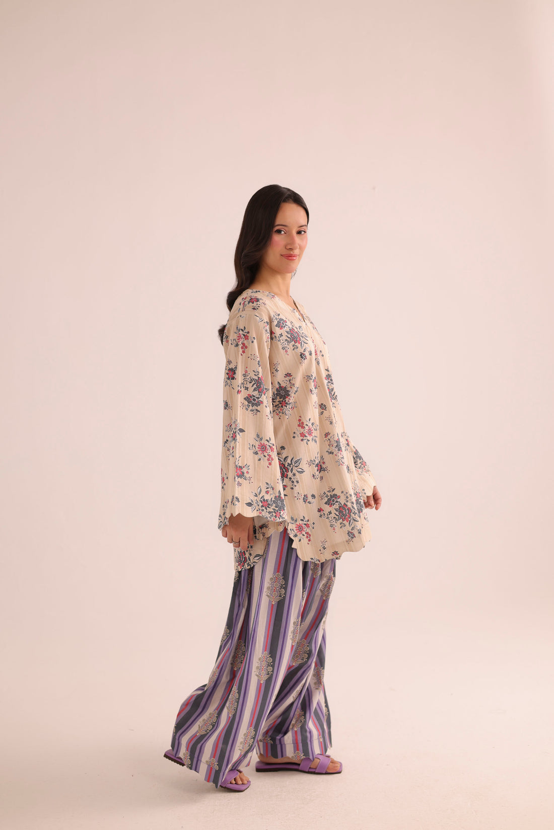 2PC Summer Lawn Dress- PRT L42198